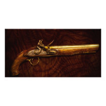 Gun - Flintlock Pistol Photo Card
