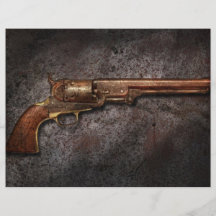 Gun - Model 1851 - 36 Calibre Revolver Flyer Design