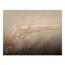 Gun - Model 1851 - 36 Calibre Revolver Letterhead Template