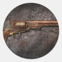 Gun - Model 1851 - 36 Calibre Revolver Round Sticker