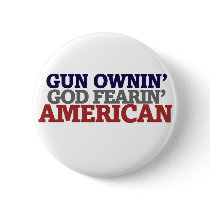 Gun Owner and AMERICAN Buttons