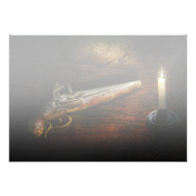 Gun - Pistol - Romance of pirateering Invitation