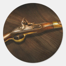 Gun - Pistols at dawn Round Sticker