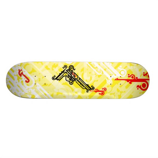 Gun Tattoo Skateboard Pro