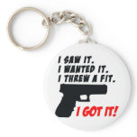Gun Temper Tantrum Key Chains