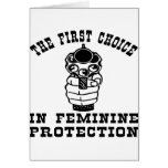 Gun, The 1st Choice In Feminine Protection cards