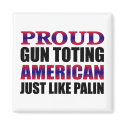 Gun Toting American Anti-Obama Magnet