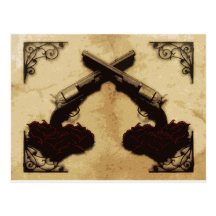 Guns and Roses Post Cards