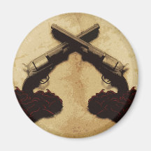 Guns and Roses Refrigerator Magnets