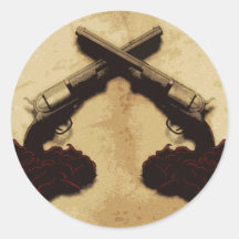 Guns and Roses Sticker
