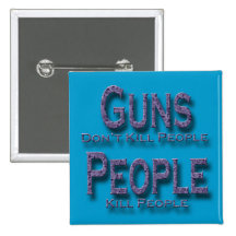 Guns Don't Kill People Kill People purple Button