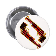 Guns n' bullets pinback buttons