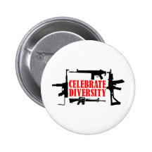 GUNS PINBACK BUTTON