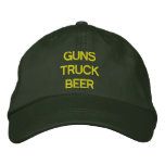 Guns Truck Beer Embroidered Hat embroidered hats