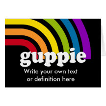 GUPPIE Definition Greeting Card