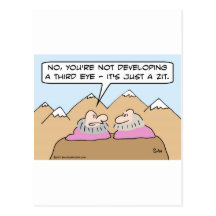 guru third eye just zit postcards