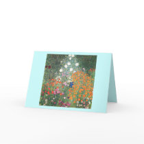 Gustav Klimt Blumengarten Greeting Card