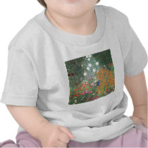 Gustav Klimt Blumengarten T Shirts