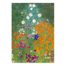 Gustav Klimt: Flower Garden Business Card Templates