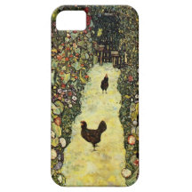 Gustav Klimt Garden path with chickens iPhone 5 Covers