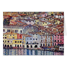 Gustav Klimt - Malcesine at Lake Garda Cards