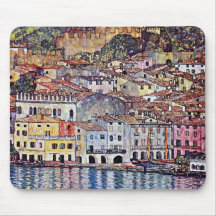 Gustav Klimt - Malcesine at Lake Garda Mousepad