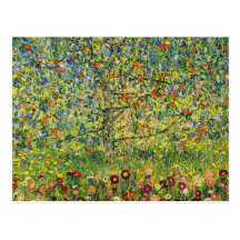 Gustav Klimt painting art nouveau The Apple Tree Postcards