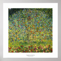Gustav Klimt painting art nouveau The Apple Tree