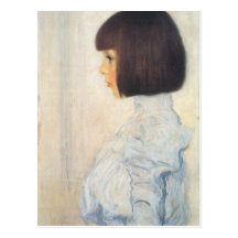 Gustav Klimt Portrait of Helene Klimt Postcard