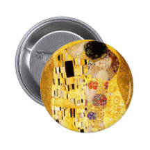 Gustav Klimt The Kiss Button