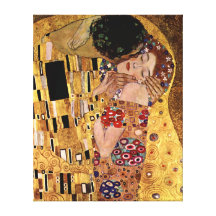 Gustav Klimt: The Kiss (Detail) Gallery Wrapped Canvas