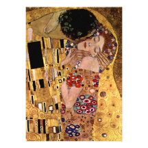 Gustav Klimt: The Kiss (Detail) Custom Invites
