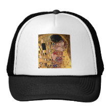 Gustav Klimt: The Kiss (Detail) Mesh Hat