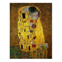 Gustav Klimt The Kiss Postcard