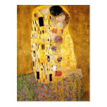 Gustav Klimt The Kiss Postcard