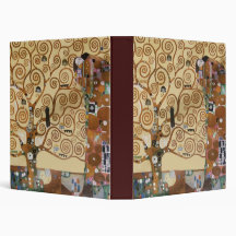 Gustav Klimt Tree Of Life Binders