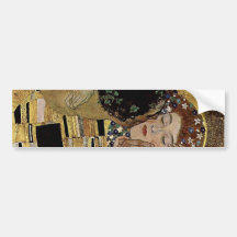 Gustav Klimt's The Kiss Detail (circa 1908) Bumper Stickers