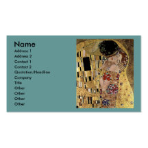 Gustav Klimt's The Kiss Detail (circa 1908) Business Card Templates