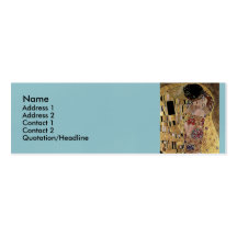 Gustav Klimt's The Kiss Detail (circa 1908) Business Cards