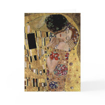 Gustav Klimt's The Kiss Detail (circa 1908)