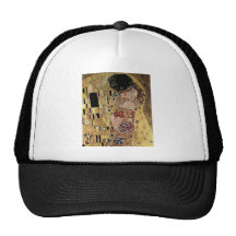 Gustav Klimt's The Kiss Detail (circa 1908) Mesh Hat