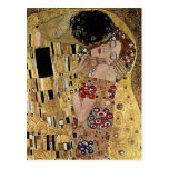 Gustav Klimt's The Kiss Detail (circa 1908) Postcard