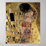 Gustav Klimt's The Kiss Detail (circa 1908) Print