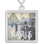Gustave Caillebotte Paris Street Rainy Day Custom Jewelry