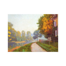Gustave Caillebotte - Riverbank Canvas Prints