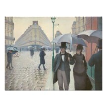 Gustave Caillebotte - rue de Paris ; Jour pluvieux Photo D’art