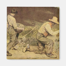 Gustave Courbet Painting Fridge Magnets