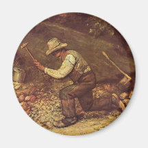Gustave Courbet Painting Magnets
