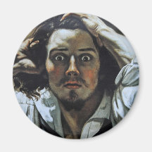 Gustave Courbet Painting Refrigerator Magnets