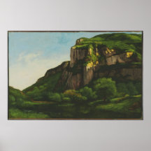 Gustave Courbet - Rocks at Mouthier Print